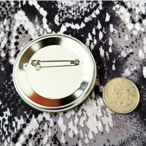 2.25 inch now it is 1984 button badge pin - Picture 2 of 2
